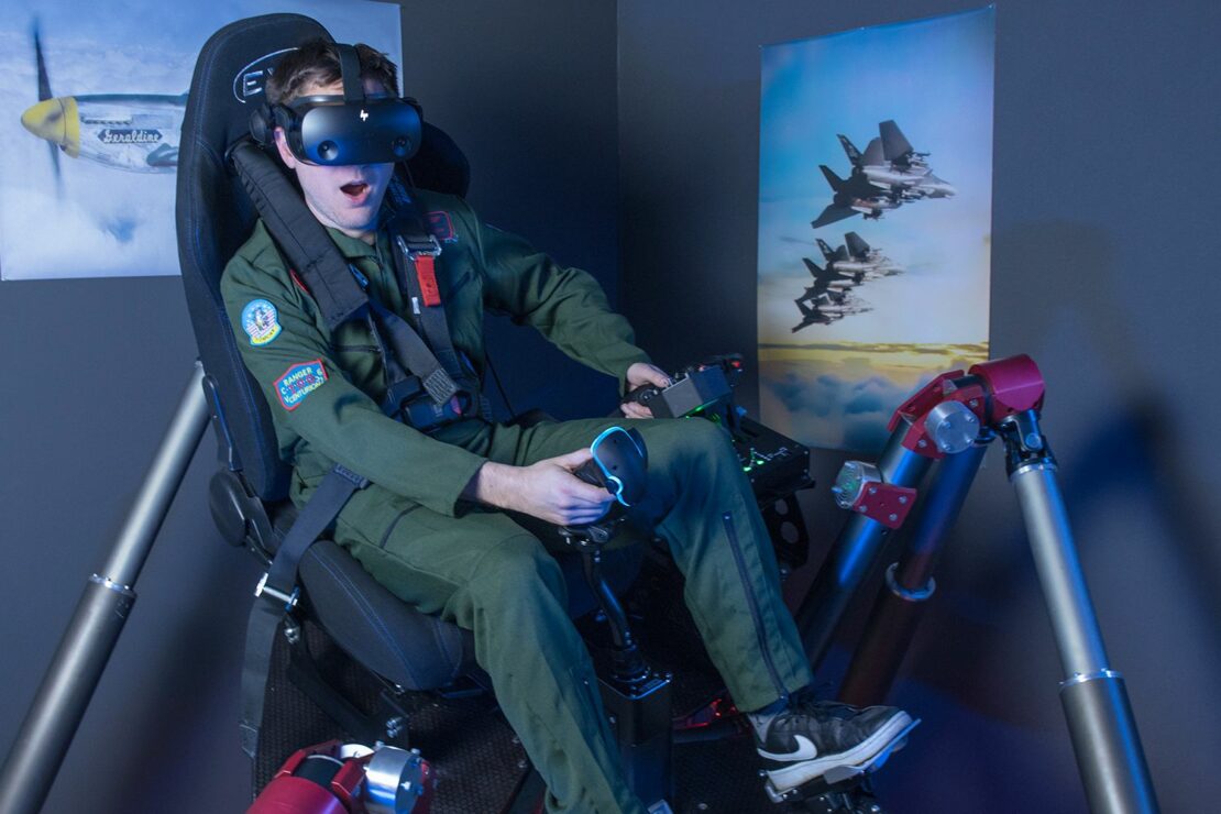 Pohyblivý s VR Buď Pilot